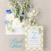 Mediterraans Bestemming Bruiloft Save the Date Kaart