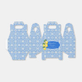 Mediterraans citroen bruidsfeestje bedankdoosjes (Uitgevouwen)