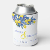 Mediterraans-citroenen-bruiloft-dank u- blikjeskoeler (Blikje Voorkant)