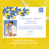 Mediterraans-citroenen-bruiloft foto-dank u- kaart