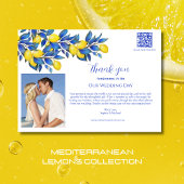 Mediterraans-citroenen-bruiloft foto-dank u- kaart