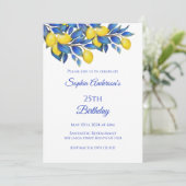 Mediterraans-citroenen- Verjaardag Kaart (Staand voorkant)