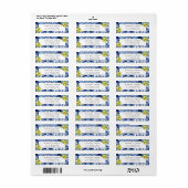 Mediterraans citroenen Vrijgezellenfeest retouradr Etiket (Full Sheet)