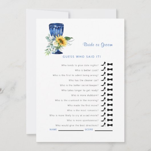 Mediterraans gok die zei het douche spel II Kaart (Voorkant)