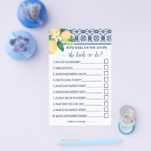 Mediterraans Hoe goed ken je Bride Game Kaart (Enkel)