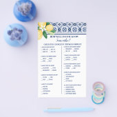 Mediterraans Hoe goed ken je Bride Game Kaart (Enkel)