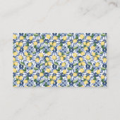 Mediterraans Hoeveel Lemon Drop Shower Game kaart Plaatskaartje (Achterkant)