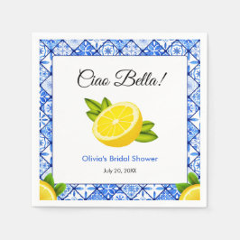 Mediterraans Italiaans Ciao Bella Bruidsfeest Servet