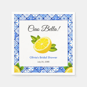 Mediterraans Italiaans Ciao Bella Bruidsfeest Servet