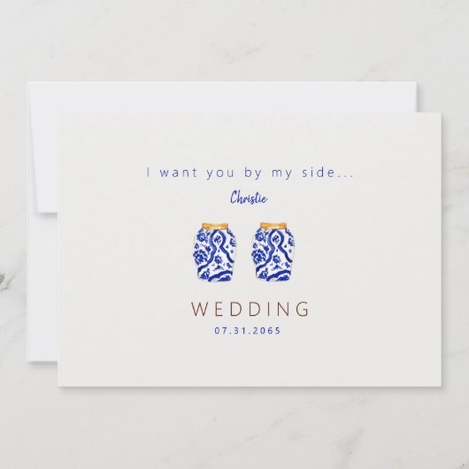 Mediterraans kleurrijk: jij zult mijn bruidsmeisje kaart (Achterkant)