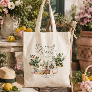 Mediterraans Vers Van De Markt Bruidsfeest Tote Bag
