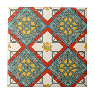 Mediterraans Vintage Sierlijk Geometrisch Tegeltje