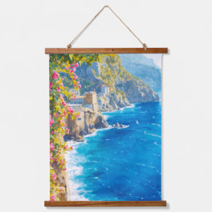 Mediterraanse Bloemen Hangend Wandkleed