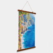 Mediterraanse Bloemen Hangend Wandkleed (Gebogen)