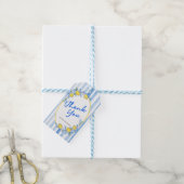 Mediterraanse citroen bedank kaartjes cadeaulabel (Met Touw)