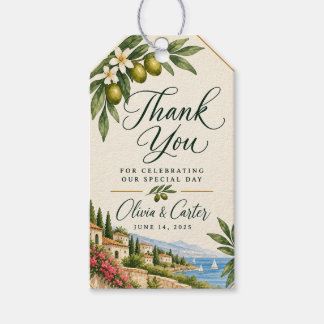 Mediterraanse citroen huwelijksgeschenklabels | It Cadeaulabel