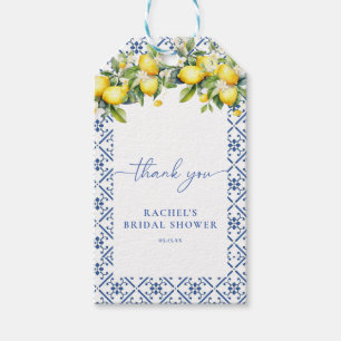 Mediterraanse citroen Main Squeeze Bridal Favor Ta Cadeaulabel