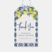 Mediterraanse citroen Main Squeeze Bridal Favor Ta Cadeaulabel (Voorkant)