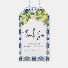 Mediterraanse citroen Main Squeeze Bridal Favor Ta Cadeaulabel