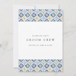 Mediterraanse citroen Tegels Bachelor Party Kaart