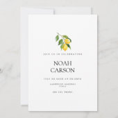 Mediterraanse citroen Tegels Bachelor Party Kaart (Achterkant)