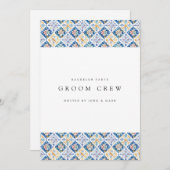 Mediterraanse citroen Tegels Bachelor Party Kaart (Voorkant / Achterkant)