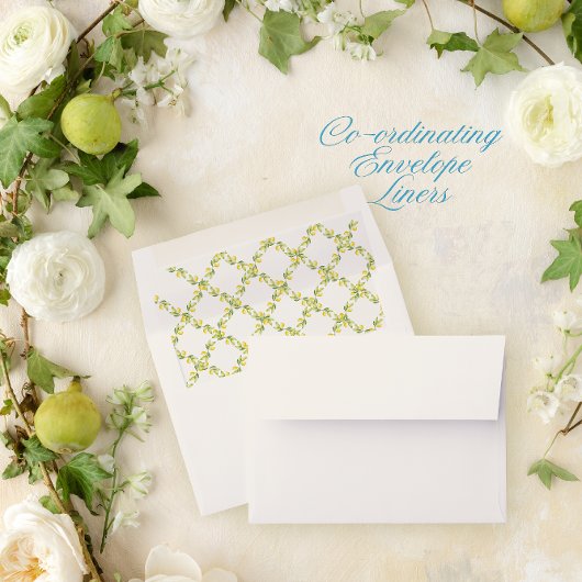 Mediterraanse Foto/Crest Trouwkaart Save the Date Kaart