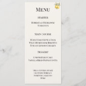 Mediterraanse Italiaanse Kust Luxe Menu (Voorkant)