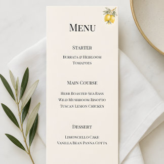 Mediterraanse Italiaanse Kust Luxe Menu