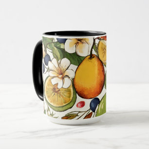 Mediterraanse limoenen, citroenen en bloemen. Gesc Mok