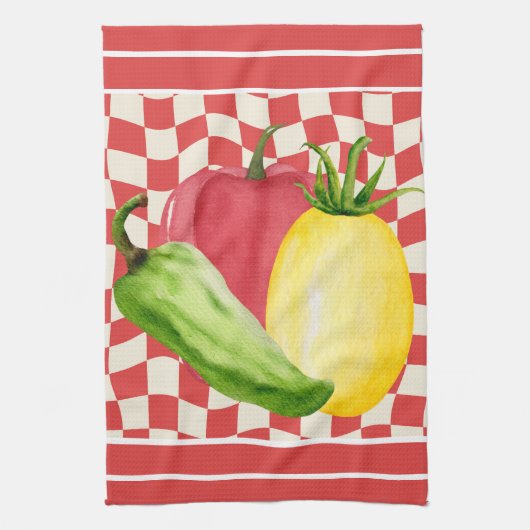 Mediterraanse Mix & Match Keuken Theedoek (Verticaal)