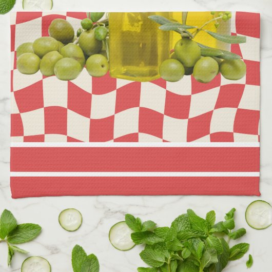 Mediterraanse Mix & Match Keuken Theedoek (Gevouwen)