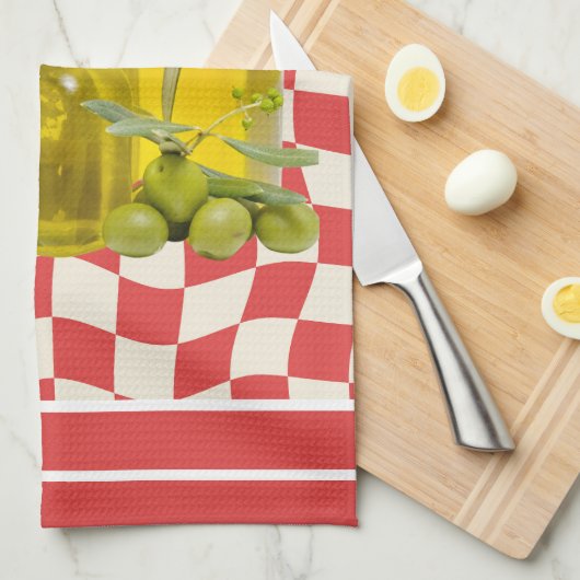 Mediterraanse Mix & Match Keuken Theedoek (Quarter Fold)