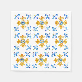 Mediterraanse tegel servetten