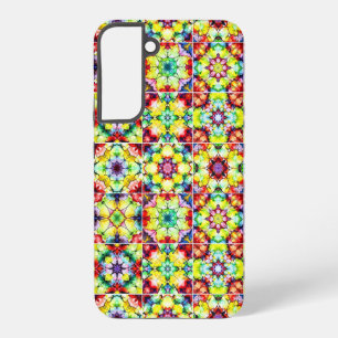 Mediterraanse Tegels, Alcohol Inkt Tegels, Majolic Samsung Galaxy Hoesje