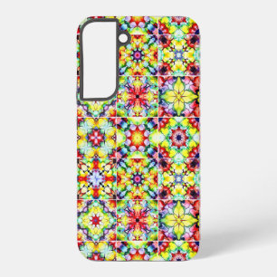 Mediterraanse Tegels, Alcohol Inkt Tegels, Majolic Samsung Galaxy Hoesje