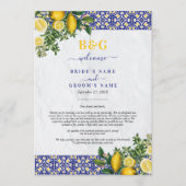 Mediterraanse Tegels Citroen Trouw Itinerary Programmakaart (Voorkant)