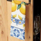 Mediterraanse Tegels Citroenen Theedoek