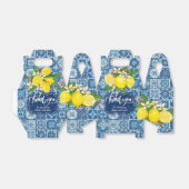 Mediterraanse Tegels en Citroenen Bedankdoosjes (Uitgevouwen)