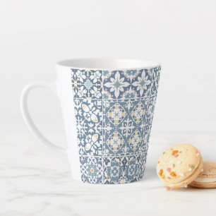 Mediterraanse tegels, Marokkaans, Majolica, Azulej Latte Mok