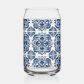 Mediterraanse Tegels, Portugees, Azulejo, Majolica Blikvorm Glas (Links)