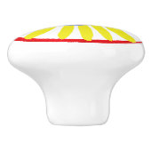 Mediterraanse Volkskunst Keramische Knop (Zijkant)