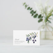 Mediterraanse Waterverf bruiloft details Informatiekaartje (Staand voorkant)