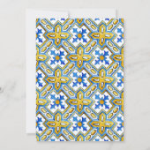 Mediterrane 50- en Fabulous Birthday Party Kaart (Achterkant)