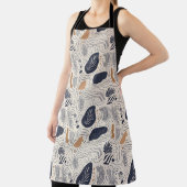 Mediterrane Abstracte Natuur All-Over Print Schort (Insitu)