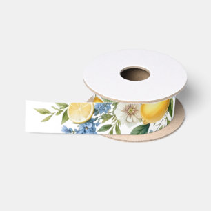 Mediterrane Amalfi Citroen Fruit Bloemen Satijnen Lint