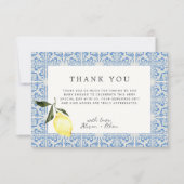 Mediterrane Amalfi kust Dank u Bedankkaart (Voorkant)