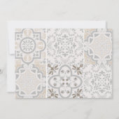 Mediterrane Amalfi Tegels Baptisme Foto Kaart (Achterkant)