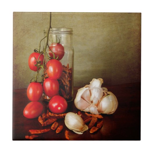  mediterrane aroma's tegeltje (Voorkant)