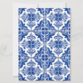 Mediterrane Azulejo Tegel Lemon Baby shower Kaart